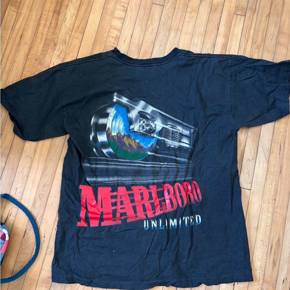 Vintage Marlboro Unlimited Black Graphic T-Shirt